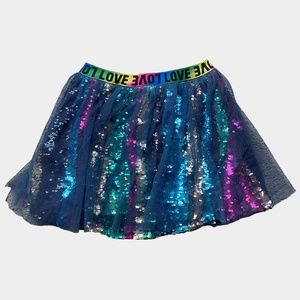 Baby Sara by Sara Sara Tulle Overlay Sequin Skirt